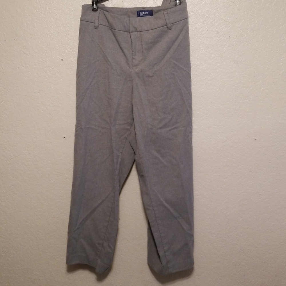 Old Navy Harper Mid-Rise Cropped Pants 22 Gray